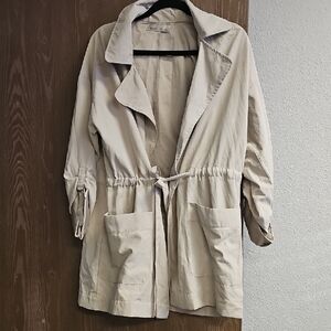 Stylish Cream Trench Coat for Women.